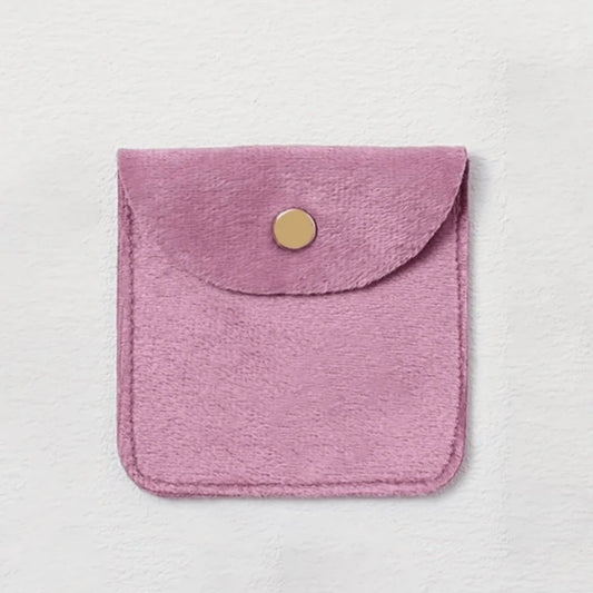 Luxury Velvet Pouch -Pink