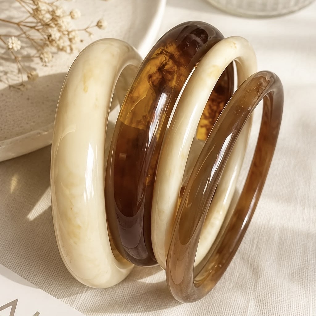 Acrylic Resin Bangle Stack