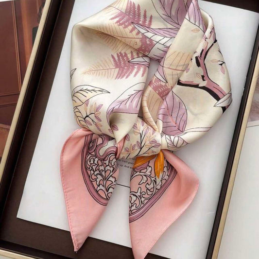 French Ornate Silk Scraf