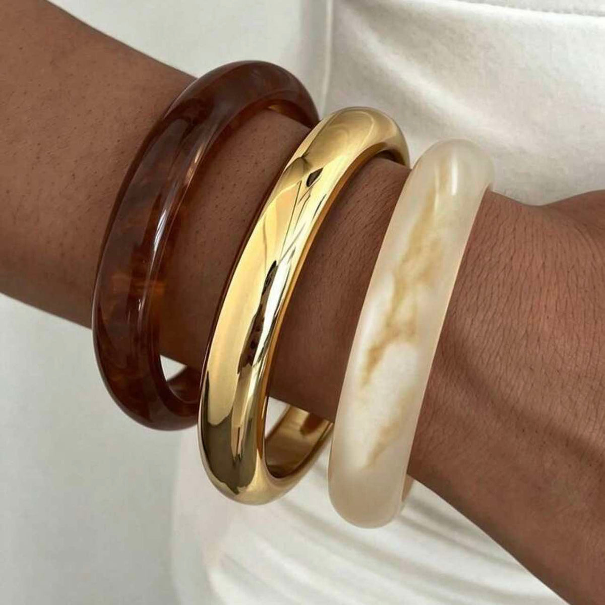 Acrylic Resin Bangle Stack