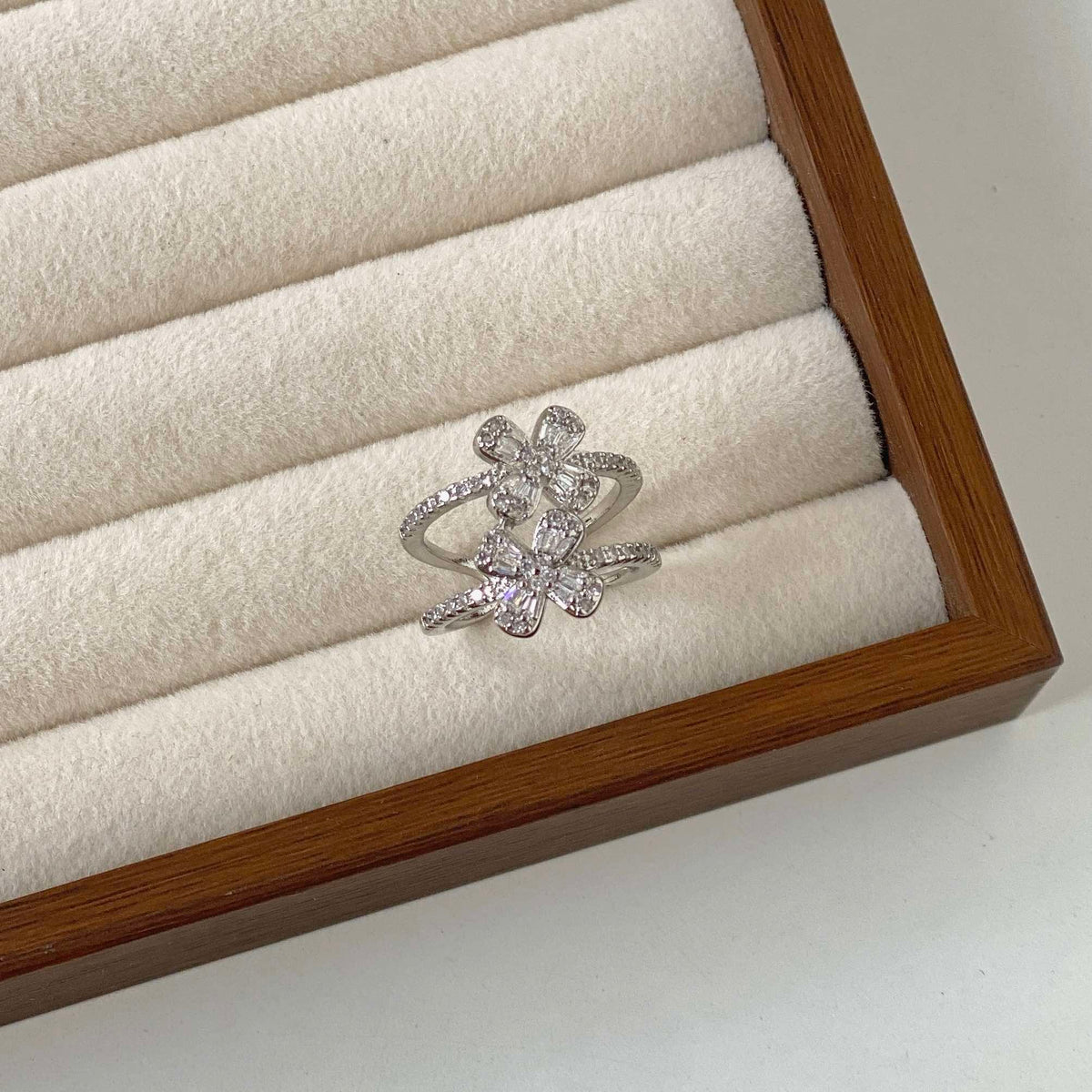 Twin Blossom Ring