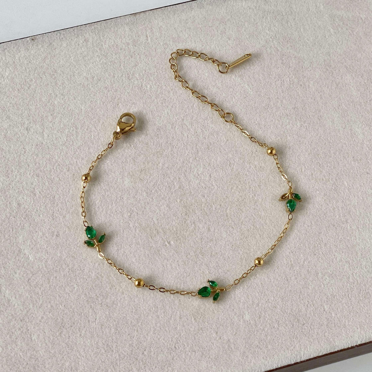 Emerald Tulip Bracelet