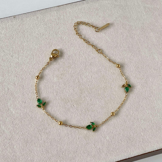 Emerald Tulip Bracelet