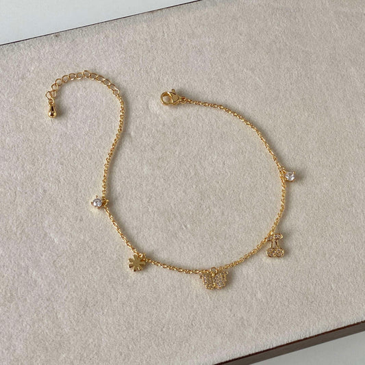 Luxe Glitzy Charm Bracelet