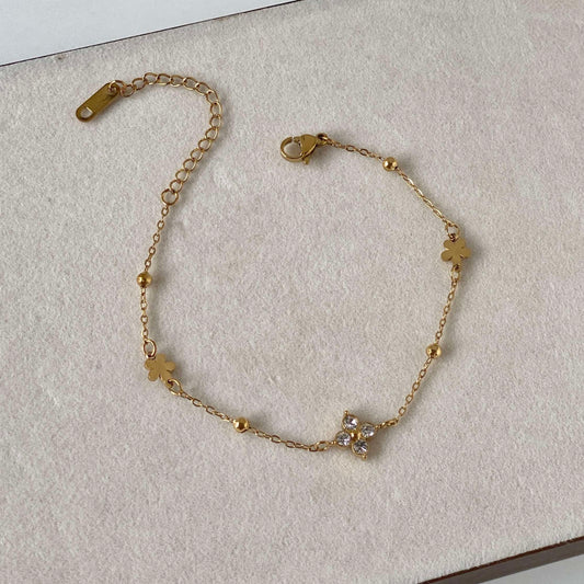 Luxe Flora Zirconia Bracelet