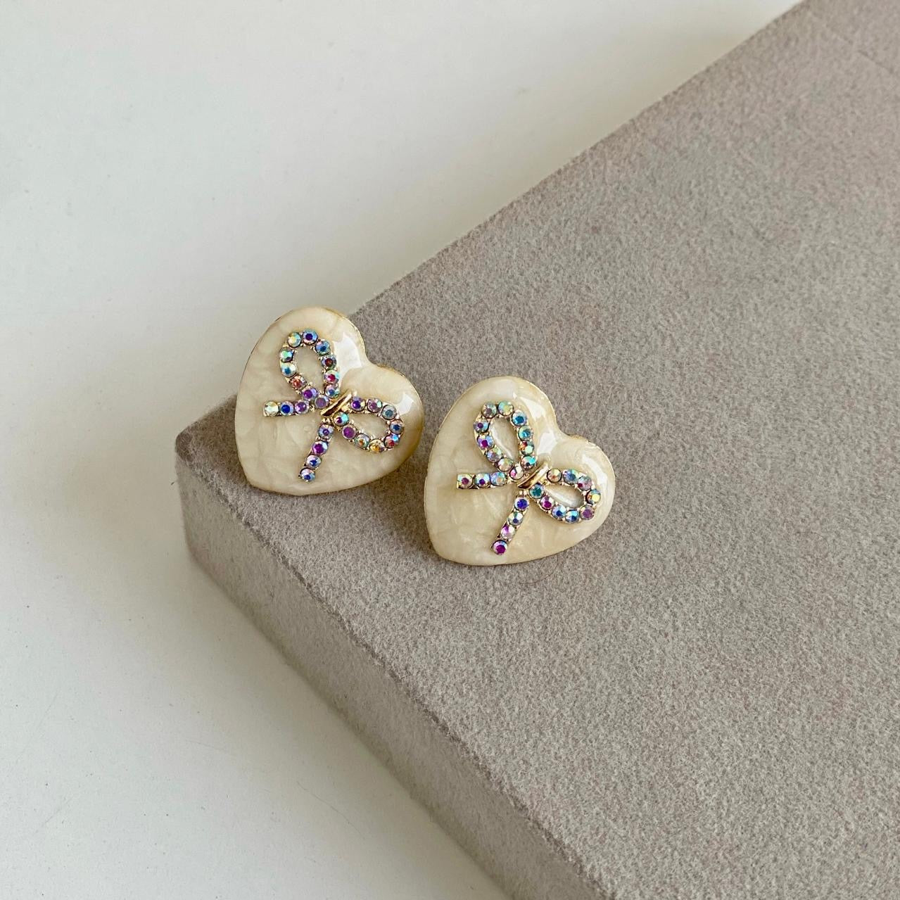 Sweetheart Bow Studs
